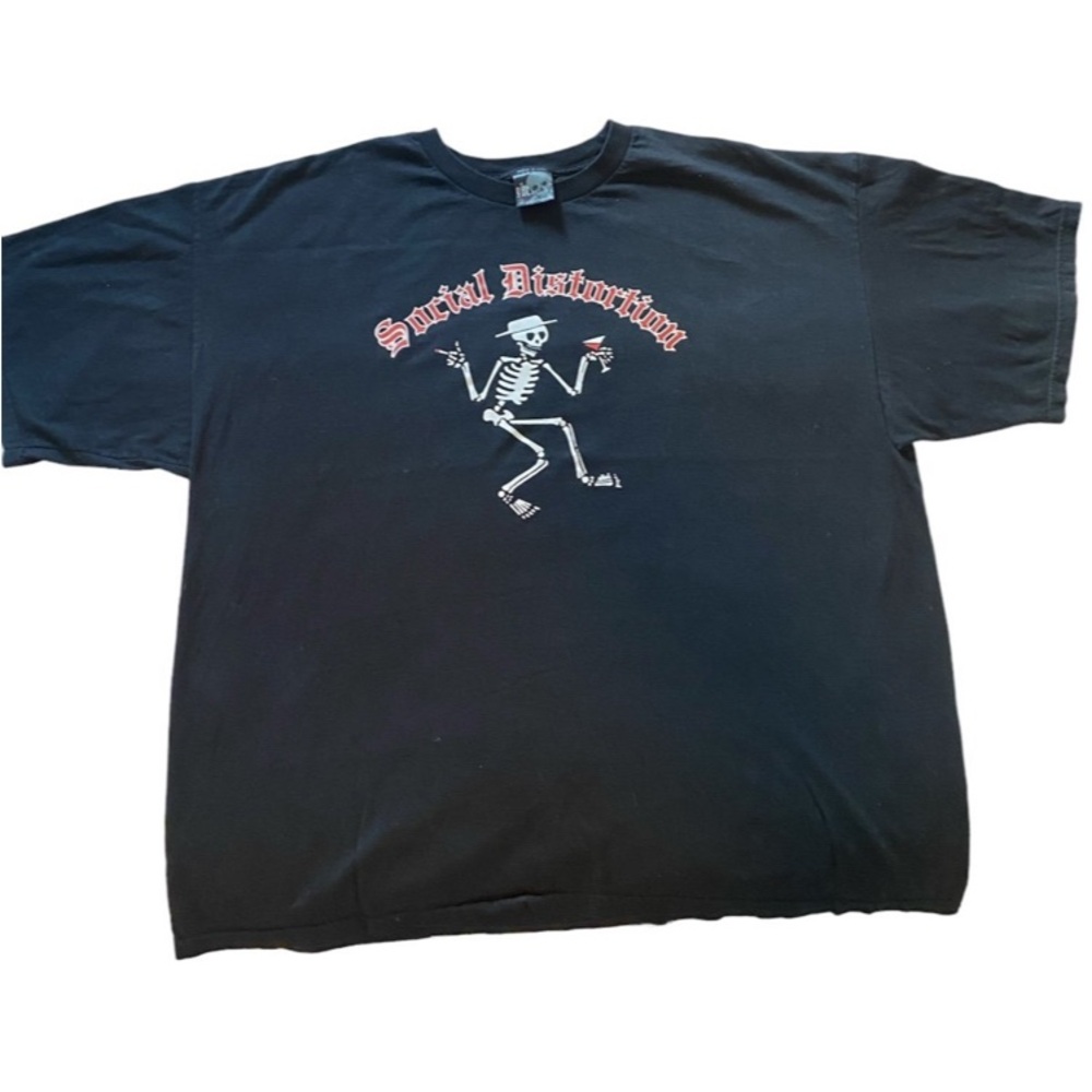 SOCIAL DISTORTION Original Vintage t-shirt Black Giant label Mike Ness 3XL